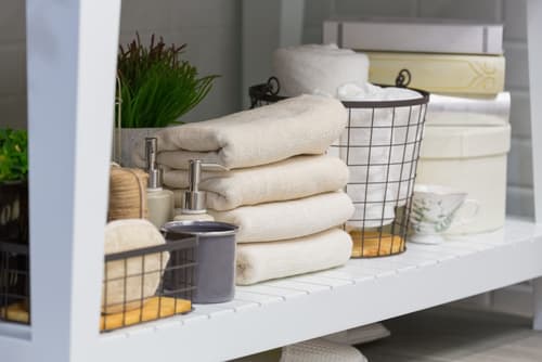 master bathroom storage