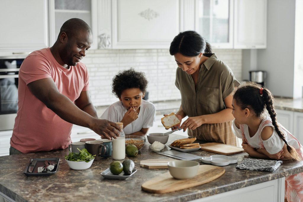 How do I design a family-friendly kitchen?