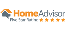 HomeAdvisor Five Star Rating