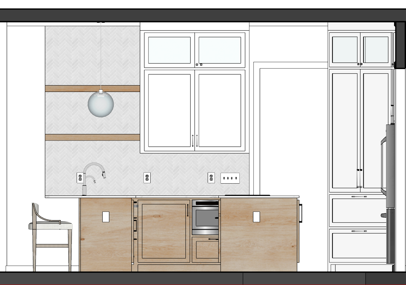modern kitchen remodeling plan