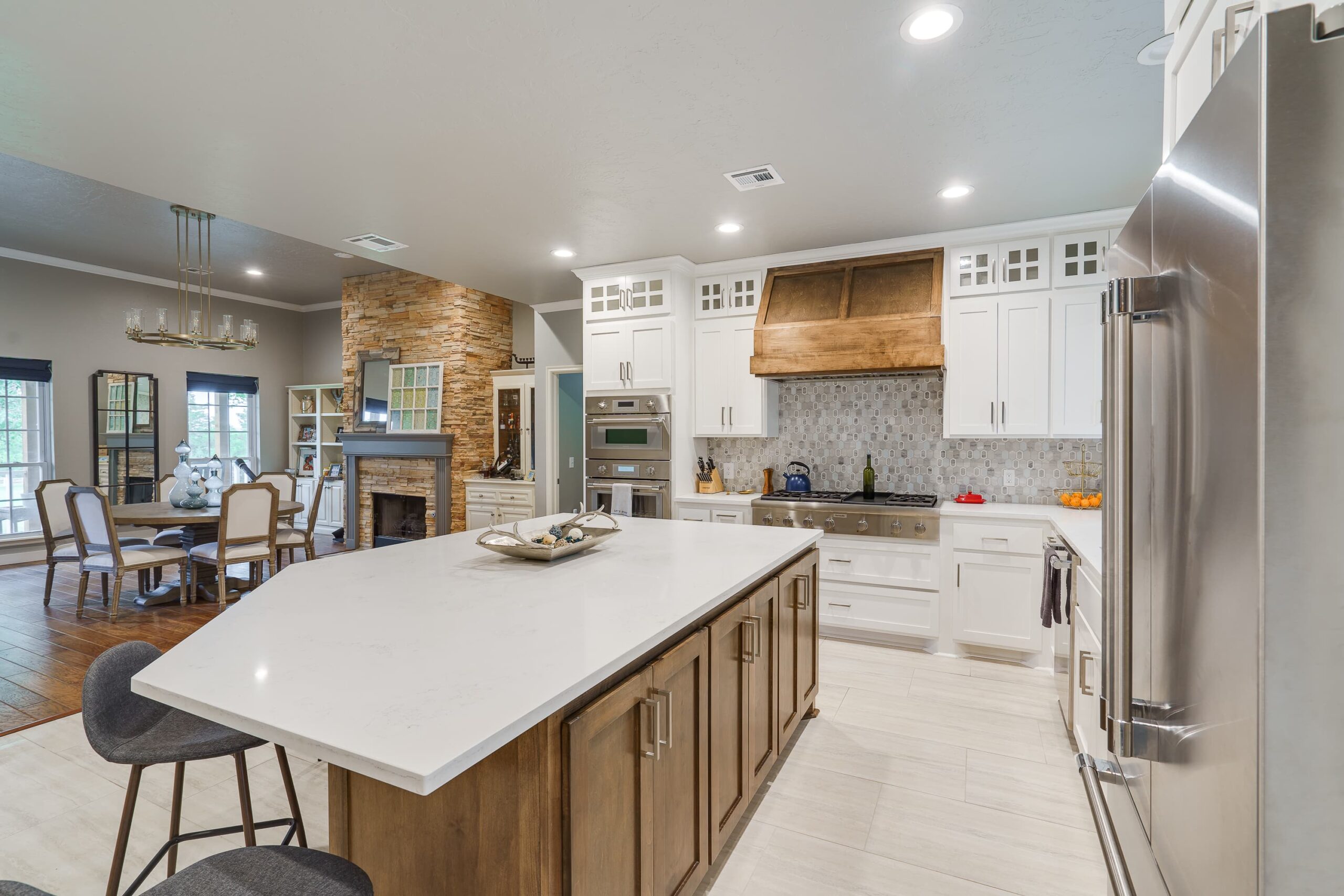 How do I make my kitchen island stand out